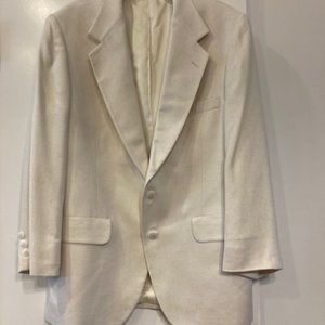 Nordstrom's Men's Off- White Raw Silk Sport Coat-Sz 39S
